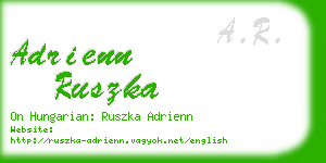 adrienn ruszka business card